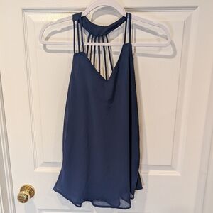 Japna Deep Blue Strappy Top